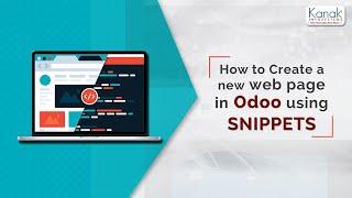 How to Create a New Web Page in Odoo 14 Using Snippets - Odoo Feature