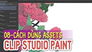 Clip Studio Paint 08 - CÁCH SỬ DỤNG TÀI NGUYÊN ASSETS CỦA CSP