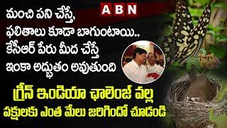 MP Santhosh Kumar Shares Cute Video of How Green India Challenge Benefits Birds | CM KCR | ABN