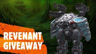 WAR ROBOTS GIVEAWAY || REVENANT GIVEAWAY || #WRwinRevenant