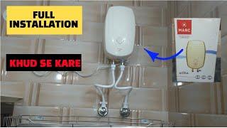 How to install Instant Geyser in kitchen or bathroom | instant geyser fitting | geyser installation