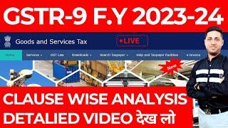 GSTR 9 filing FY 2023-24 online & Offline | How to file GSTR 9 | How to file GST Annual Return#gstr9