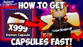 [3 New OP Codes!] How to Get Capsules FAST & Ultimate Rengoku in Anime Last Stand!