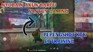 NYOBAIN PEPENGSHOT DI TRAINING MAKE AKUN BARU || FREEFIRE BATTLEGROUND