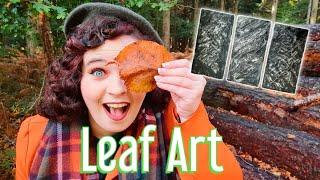 How to make Leaf Rubbing Art in Art Club with Miss Burford