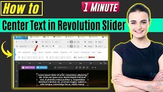 How to center text in revolution slider 2024