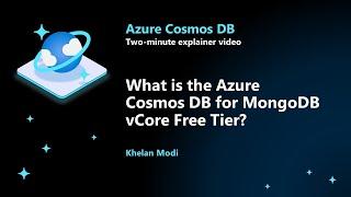 What is the vCore-based Azure Cosmos DB for MongoDB Free Tier?