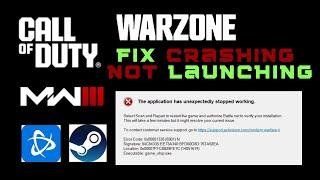 Fix Crashing Call of Duty Warzone MW3 on PC Battle.net Steam 2024
