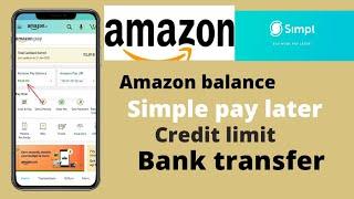 simpl pay later to Amazon balance and transfer to bank Tamil