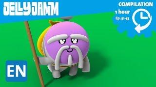 Jelly Jamm English. 1Hour Compilation (Ep.51-55) Cartoons in English for kids