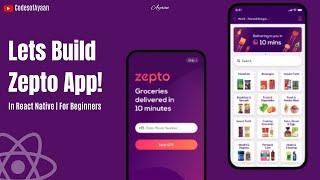 Zepto App in React Native | Home UI and Gps Enabling | For Beginners