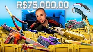 o DIA que fiz a MAIOR LOUCURA no CSGONET e rendeu R$75.000,00 em SKINS