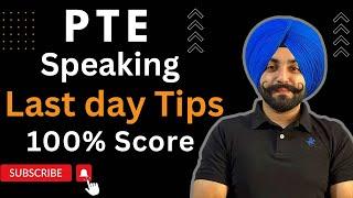 PTE Speaking last day tips, how to get 90 scores ( Gurwinder Sir )