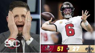 Dan Orlovsky GOES CRAZY Baker Mayfield throws 4 TD, 3 Int as Bucs DESTROY Saints 51-27