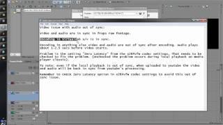 Video About Videos 2 Codec (x264vfw) Rendering with Sony Vegas and Misc Tips