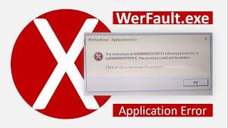 Tutorial Cara Mengatasi Werfault.exe Application Error Windows 10