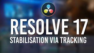 Stabilisation Via Tracking In Davinci Resolve 17/18