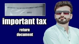 important tax return document enclosed - youtube & important tax return