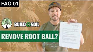BuildASoil: WHEN AND WHY DO YOU REMOVE THE ROOTBALL? (Season 6, FAQ 01)