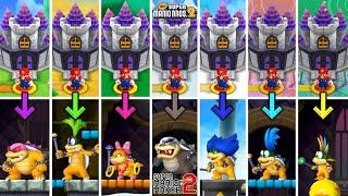 All New Super Mario Bros. 2 Koopaling Castles Recreated in Super Mario Maker 2