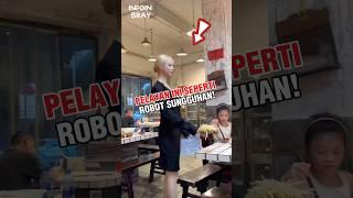 Pelayan gadis ini seperti robot sungguhan #shortsvideo #viralvideo