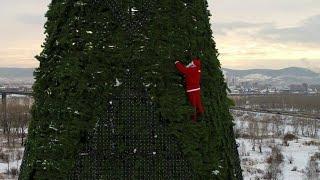 Die höchsten Weihnachtsbäume der Welt.Top 5 der höchsten Weihnachtsbäume der GUS.