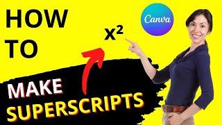 How to Create a Superscript in Canva