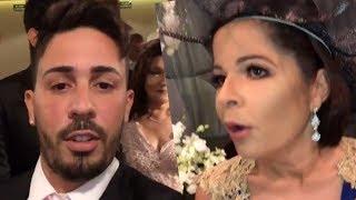 Carlinhos Maia e Cristiane brincando em casamento de rico