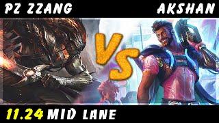 Pz Zzang - Yasuo vs Akshan MID Patch 11.24 - Yasuo Gameplay