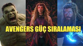 Avengers Güç Sıralaması 2021 / En Güçlü Marvel Karakterleri