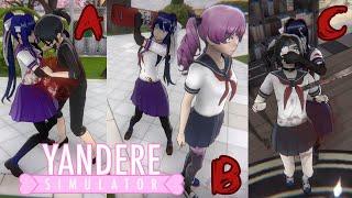 Killing Everyone in ABC Order of their LAST NAMES! | Yandere Simulator Demo