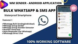 WM Sender - Android Wapp & SMS Marketing Application | Send bulk sms and wapp sender