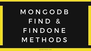 Query the Database with the find and findOne method