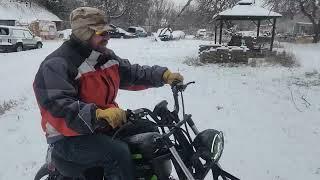 Greenworks Mini Bike ️ SNOW TEST!