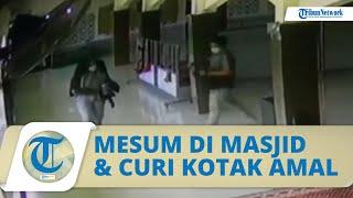 Terekam CCTV, Aksi Sepasang Kekasih Mesum di Masjid Maros dan Curi Kotak Amal, Polisi Buru Pelaku