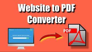 Webpage to PDF Converter Online - How to Convert Any webpage into a PDF File