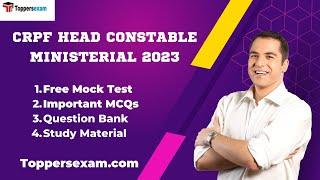 CRPF HEAD CONSTABLE MINISTERIAL Practice Test | Solved Paper | Question Paper | Best Books