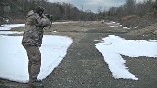 Long range 00 Buckshot pattern test 25, 50, 100 yards - Federal Flite Control vs Standard Buckshot