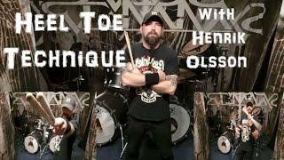 Metal Drumming, Heel Toe Technique- the ultimate lesson by Henrik Olsson of Scar Symmetry etc.