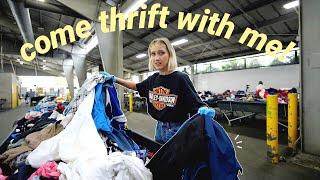 come thrift with me at the GOODWILL BINS! I literally thrifted a new wardrobe for UNDER $30!!