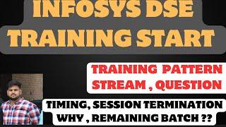 Infosys Onboarding update DSE training news |Training, timing, Pattern