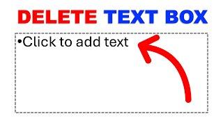 How to Delete Click to Add Text In PowerPoint