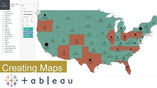 Tableau Basics 4 - How to Create a Map in Tableau