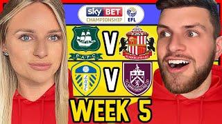 CHAMPIONSHIP PREDICTIONS WEEK 5