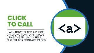 How to Make a Phone Call with an Image Link in HTML using tel: in Href (XAMPP Example)