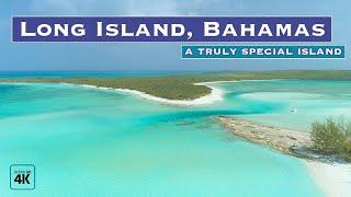 LONG ISLAND BAHAMAS ... otherworldly beauty in the Out Islands of the Bahamas  a 4k aerial video