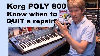korg poly 800 not worth the cost to repair this vintage synthesiser MF#81