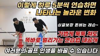 [70만기념 스페셜레슨] 원하고 분통하다 지금 이걸 알았다니 & 지금부터라도 제발 제발 이렇게 치세요& 프로들만 한다는 스윙 배워봅시다 & 싱글보장~돈버는 레슨