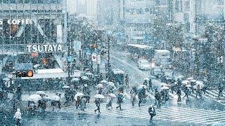 Heavy Snowfall in Tokyo city Japan 2022 - Short cinematic (Sony A7III)