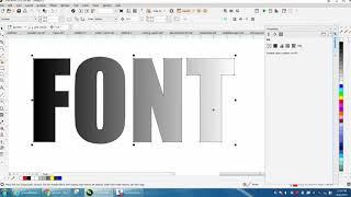 Corel Draw Tips & Tricks Interactive Fountain Fill Tool Part 3 Text